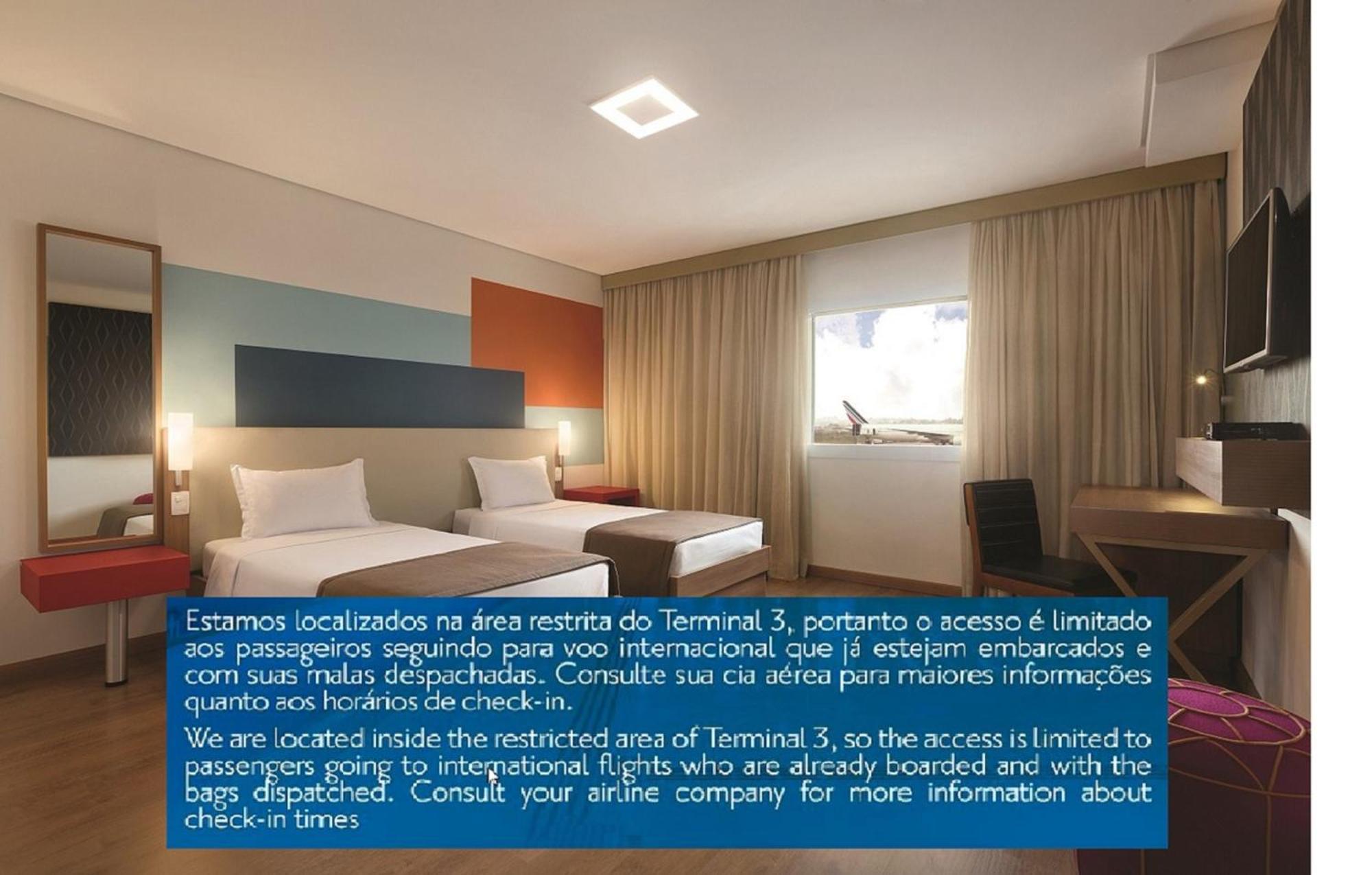 Tryp By Wyndham Sao Paulo Airport - Hotel De Transito Terminal 3 -Lado Ar - Area Restrita A Passageiros Ja Embarcados - Piso 1 Гуарульюс Экстерьер фото